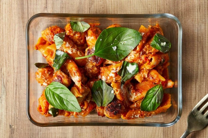 terveellinen välipala pasta