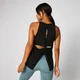 Bliss Burnout Vest - Musta