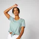 Twist lyhythihainen T-Paita - Seafoam