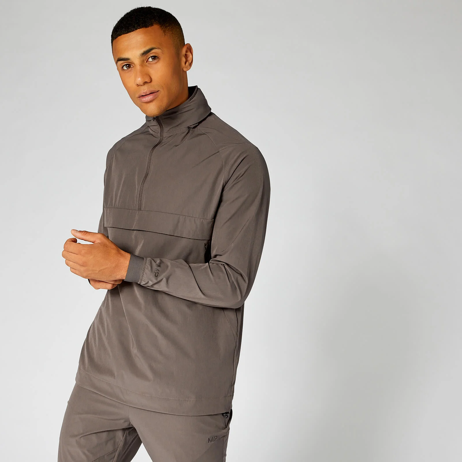 Pace Woven ½ Zip Jacket - Driftwood - XS Image 1