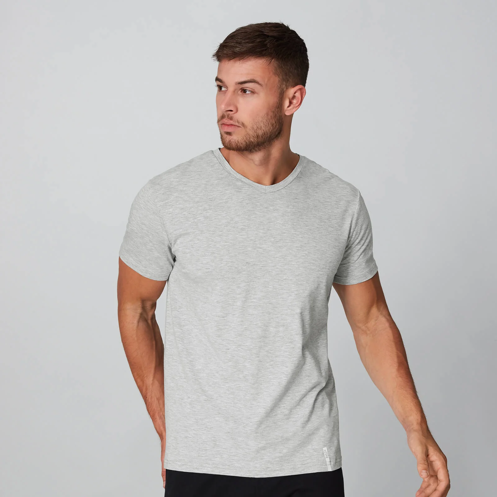 MP Luxe Classic V-Neck - Silver - XS Image 1