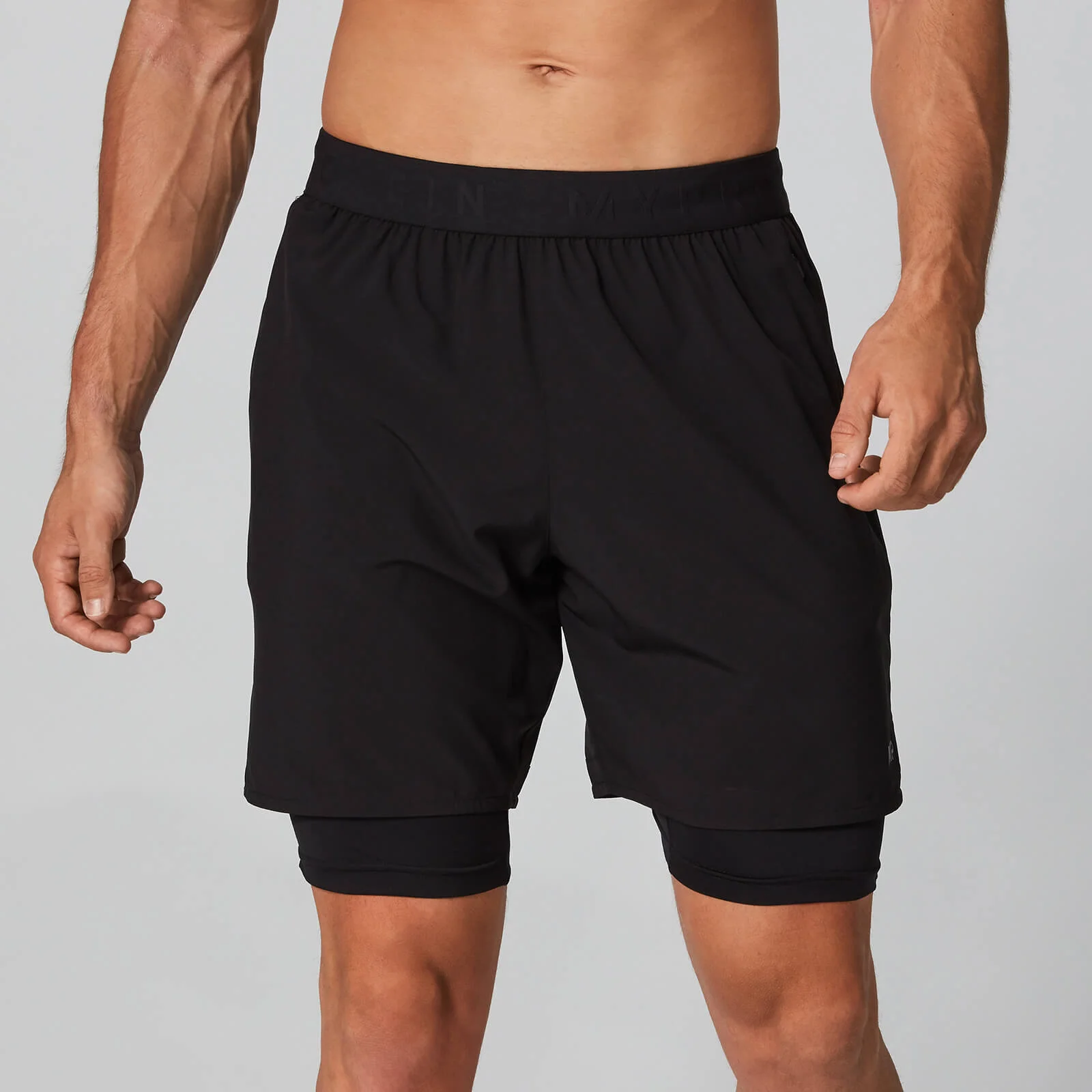Power Double-Layered Shortsit - Musta - XS Image 1