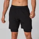 Power Double-Layered Shortsit - Musta