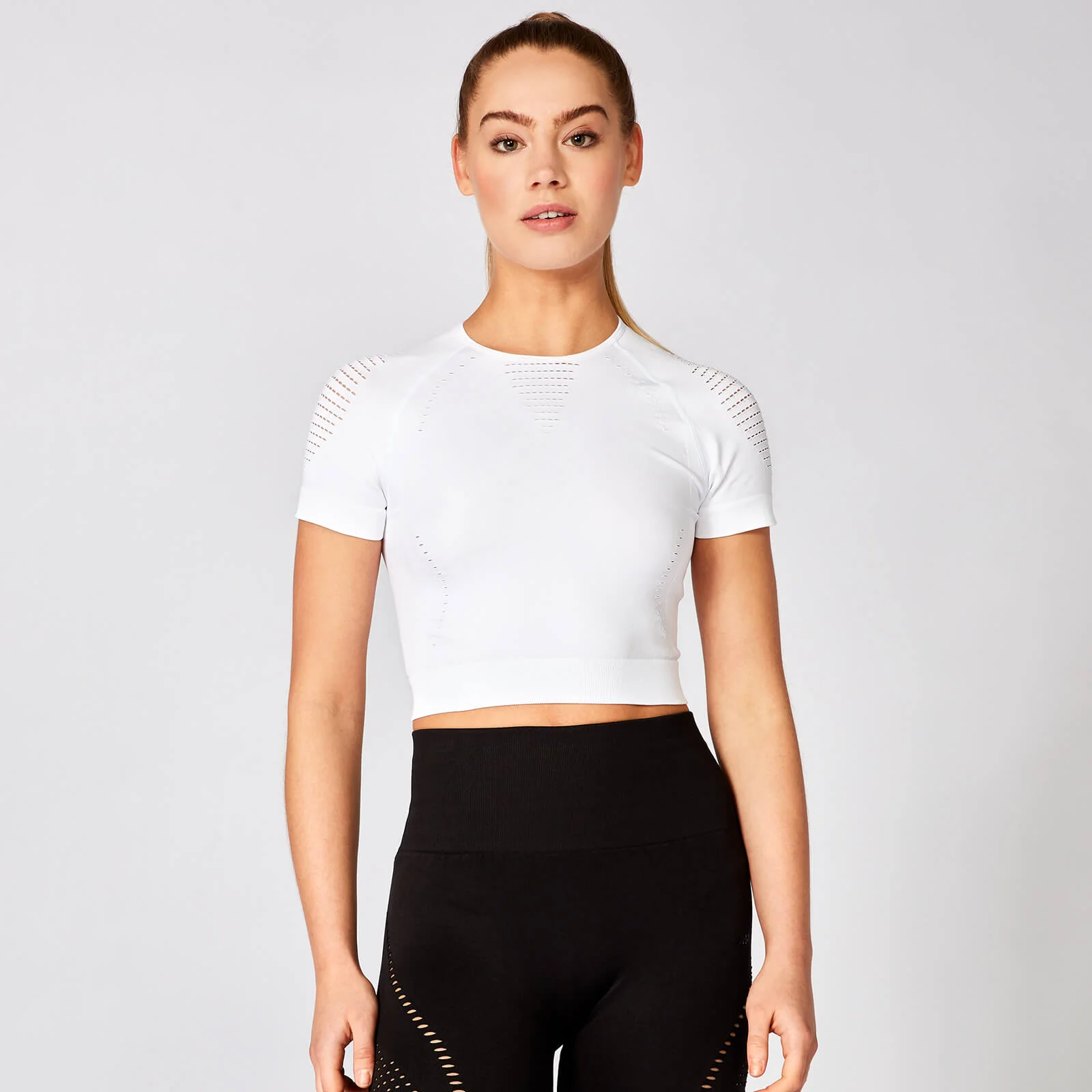 Shape Seamless Short-Sleeve Crop Toppi - Valkoinen - XS Image 1