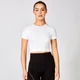 Shape Seamless Short-Sleeve Crop Toppi - Valkoinen