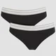 MP Women's Thong -stringit - Musta (2 kpl:n pakkaus)