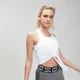 MP Women's Essentials Training Tie Front Crop Vest -liivi - Valkoinen