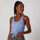Tie Front Crop Vest - Sininen