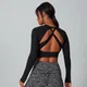 MP Women's Power Open Back Crop Top -toppi - Musta