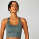 Shape Seamless Cross-Strap Bra — Harmaa