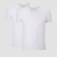 Miesten MP Luxe Classic V-Neck -t-paita − Valkoinen/valkoinen (2 kpl:n pakkaus)
