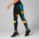 Power Colour Block Leggings - Musta/Danger