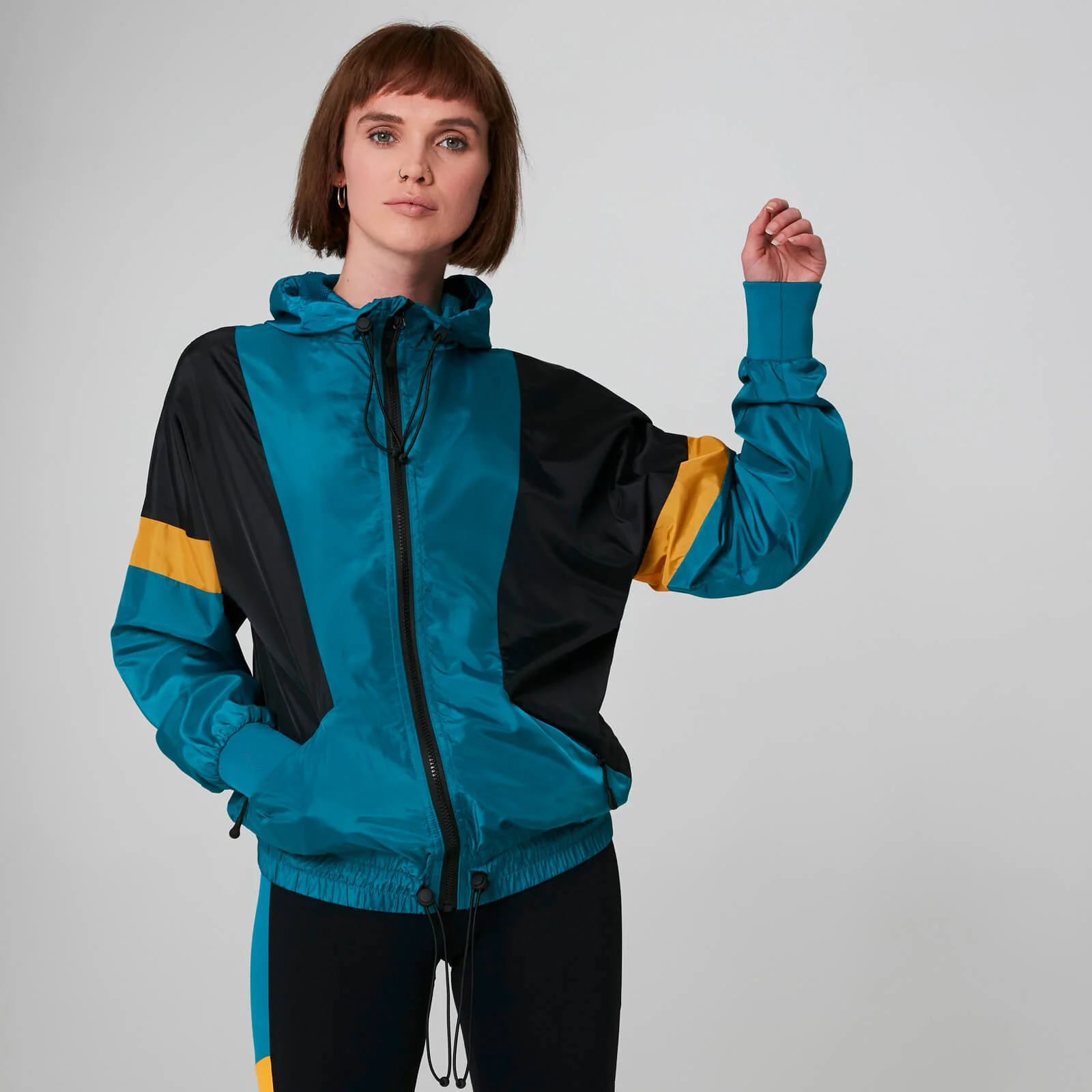 MP Women's Colour Block Windbreaker - Lagoon - XS Image 1