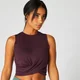 Energy Crop Top — Tumman punainen