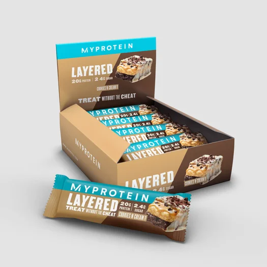 6 Layer Bar proteiinipatukka - 12 x 60g - Cookies ja Cream