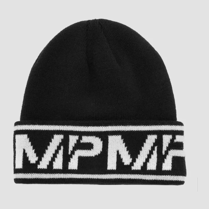 Logo Beanie Hat - Musta