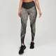 Naisten MP Animal Zebra Seamless Leggings - Black/Praline