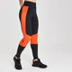 Naisten MP Colour Block Branded Sports Leggings - Musta