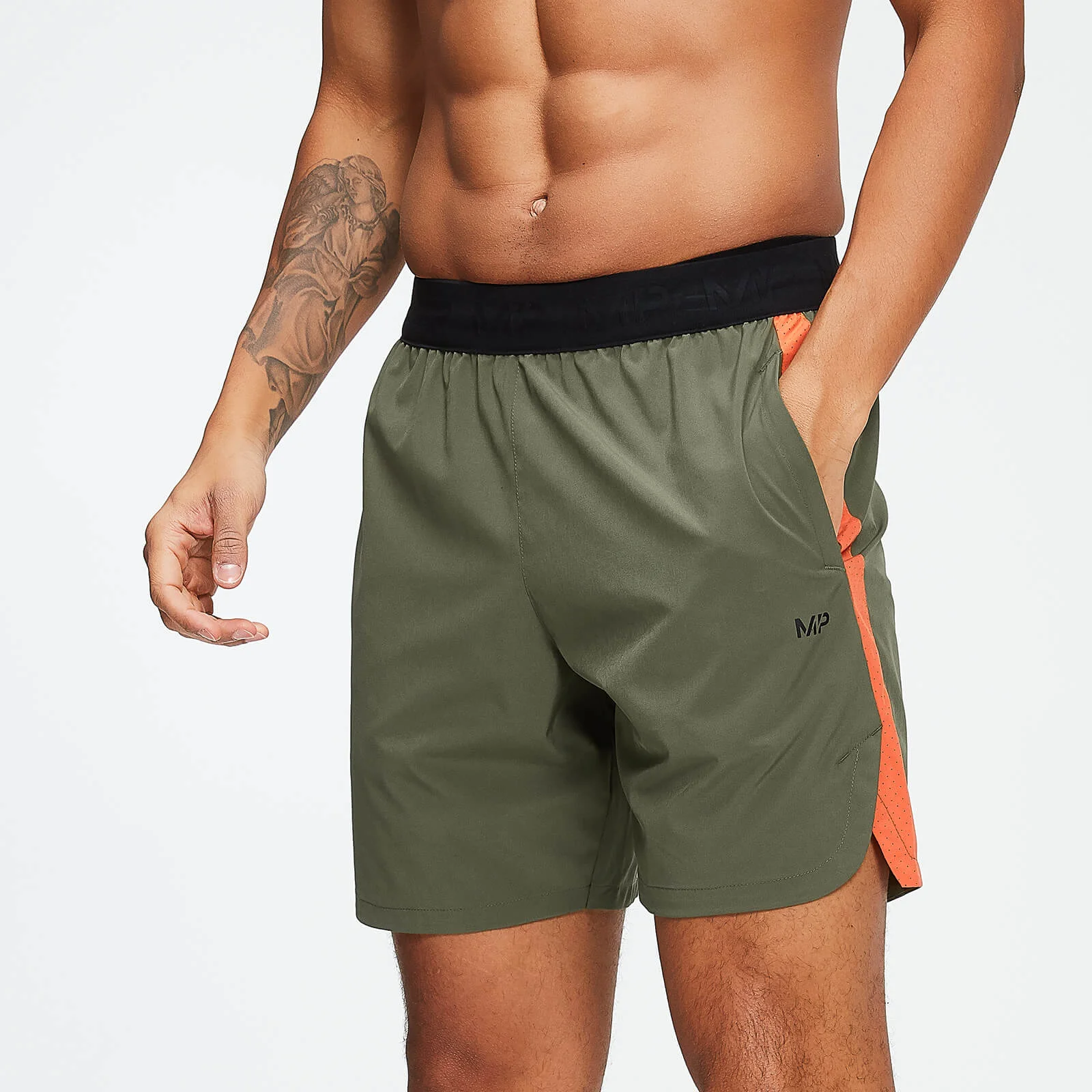 Training 7" Shorts - Army Green/Spark - XS Image 1