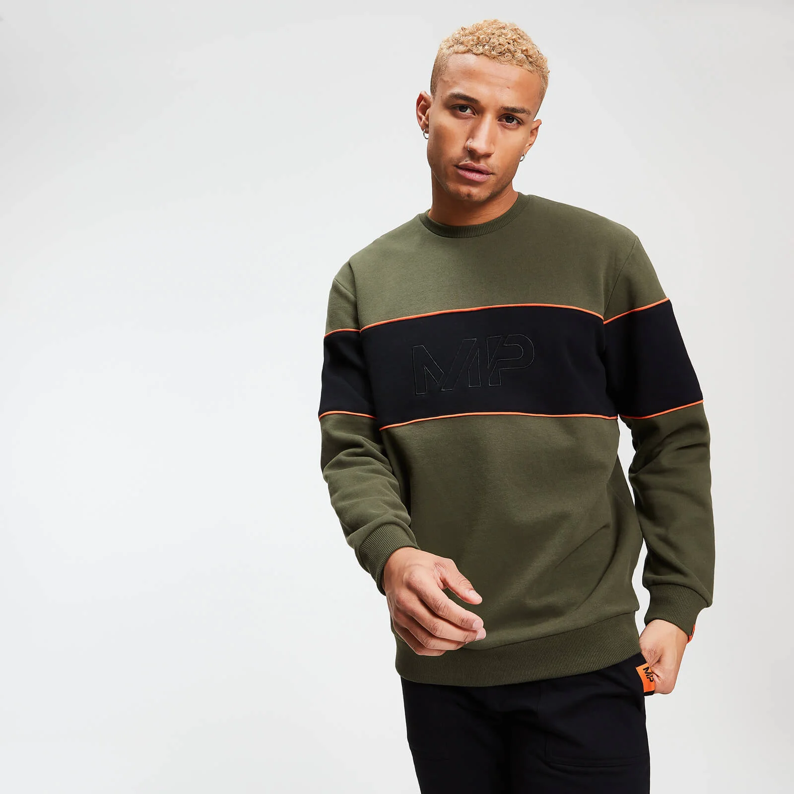 Rest Day Stripe collegepaita - Army Green - XS Image 1