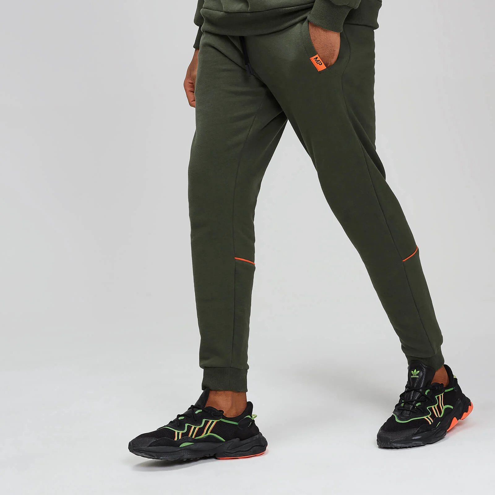Rest Day Piped Joggers - Army Green - XS Image 1
