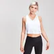 MP Ribbed V Cropped Vest - Valkoinen
