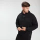 Men's Mixed Fabric Hoodie -huppari - Musta