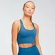 Naisten MP Shape Seamless Ultra Cross Strap -urheilutoppi − Pilot Blue
