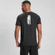 Men's Printed Training Short Sleeve T-Shirt -T-paita - Musta