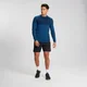 Miesten MP Essentials Long Sleeve Seamless -t-paita − Pilot Blue Marl