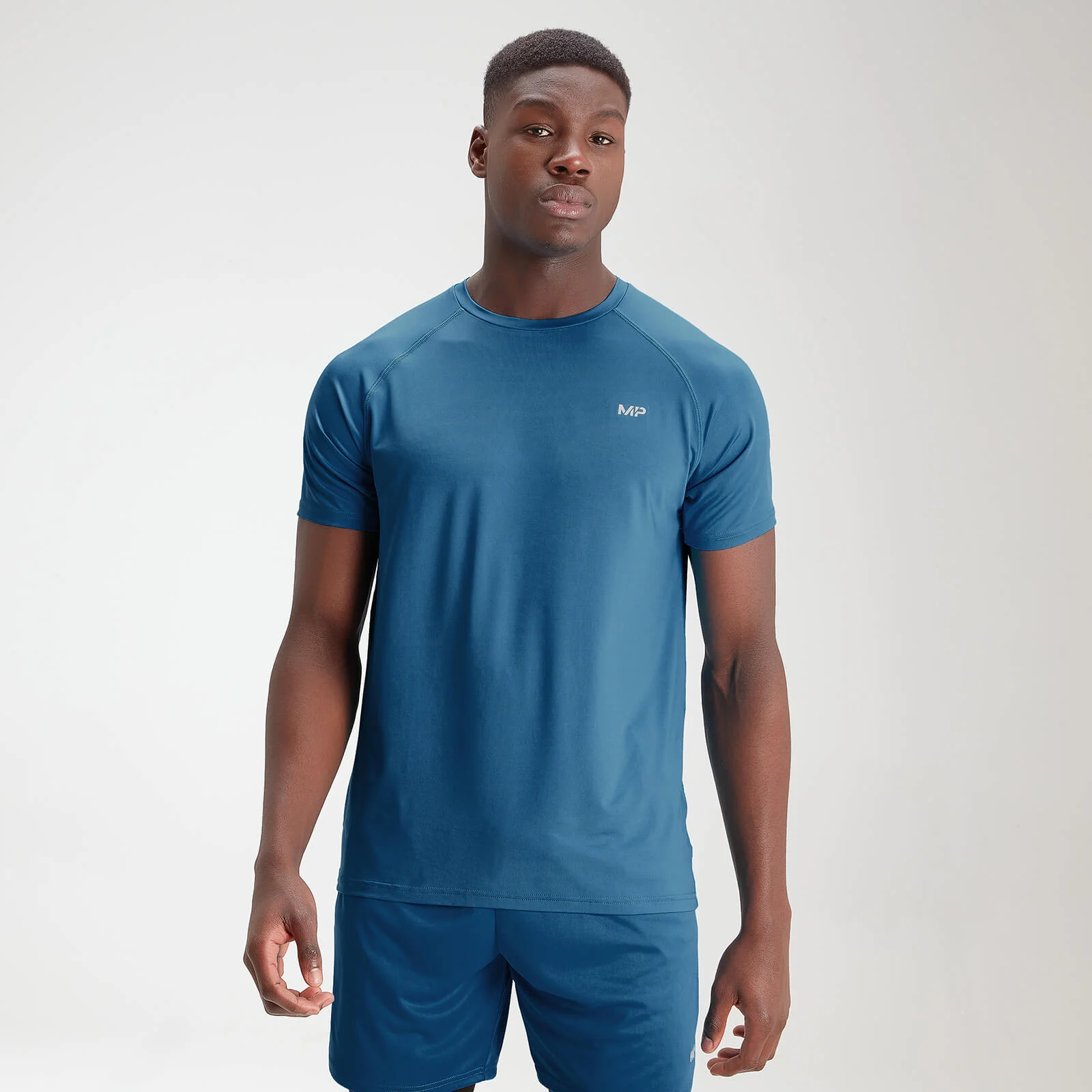 MP Men's Essentials Training Short Sleeve T-Shirt - Aqua - XXS Image 1