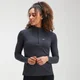 MP Women's Performance Zip Training Top- Musta/Charcoal Marl - Naisten suorituskykyinen vetoketjullinen treenitoppi