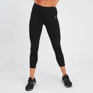MP Women's Power 3/4 Leggings -leggingsit - Mustat - Size XXS