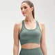 Naisten MP Shape Seamless Ultra Cross Strap -urheilutoppi − Washed Green