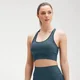 Naisten MP Shape Seamless Ultra Cross Strap -urheilutoppi − Deep Sea Blue