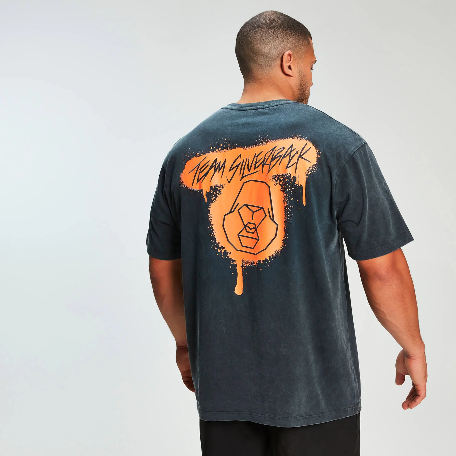 MP x Zack George Acid Wash Oversized Tee - Neon Orange - XS Image 1