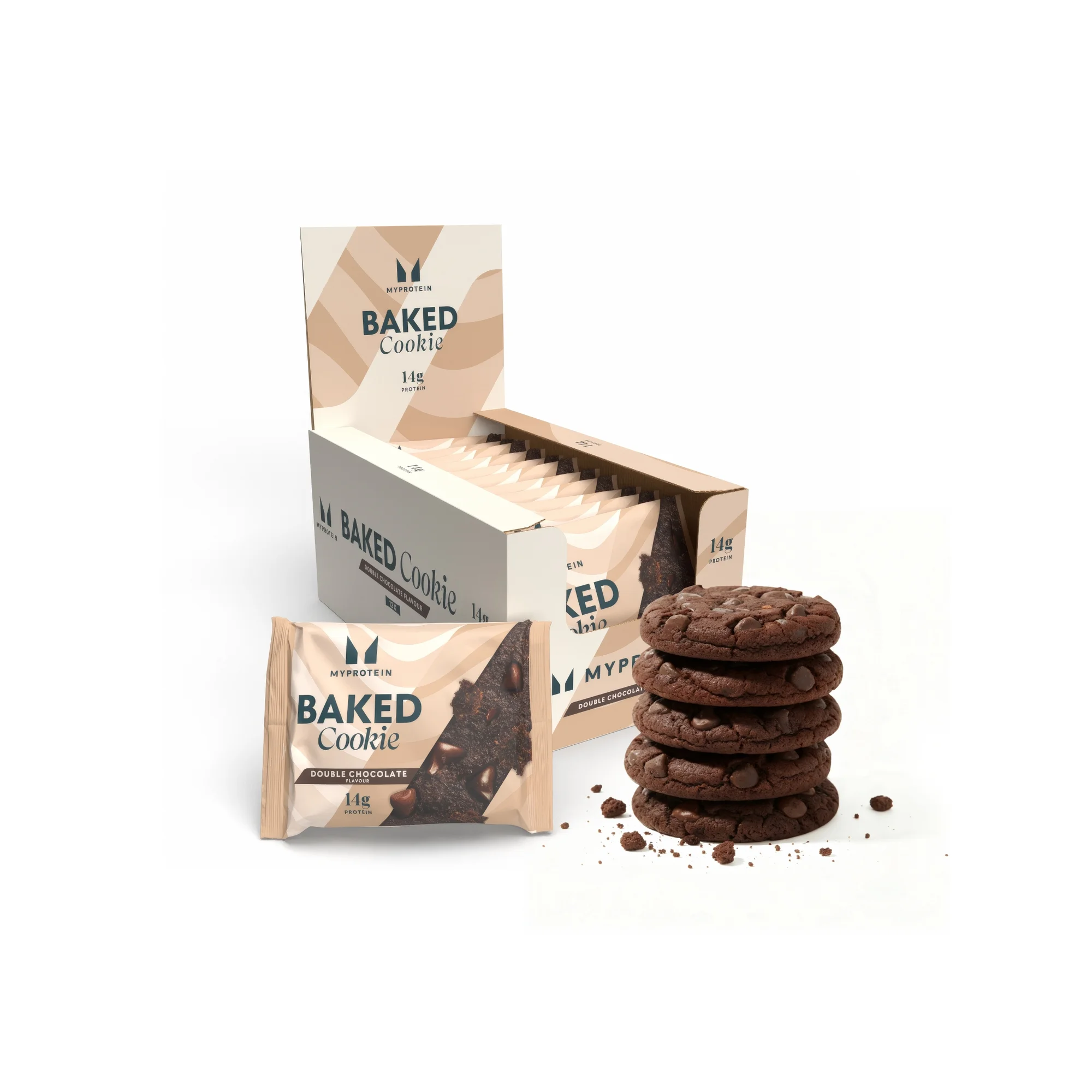 Baked Protein Cookie - 12 x 75g - Tuplasuklaa Chip Image 1