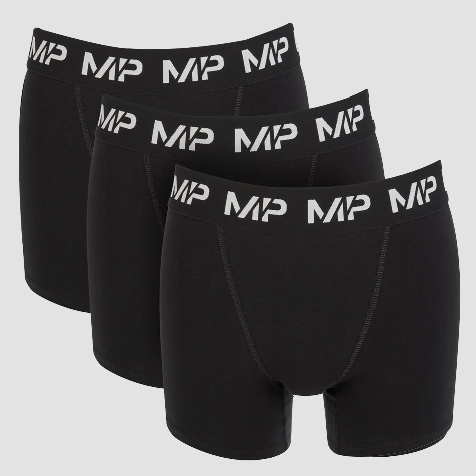 MP Men's Boxers -bokserit - Musta (3 kpl:n pakkaus) - XS Image 1