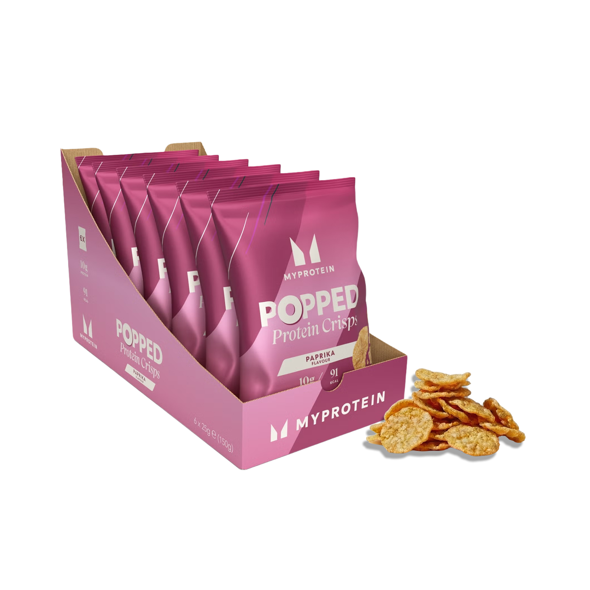 Popped Protein Crisps - Paprika Image 1