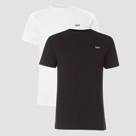 Miesten MP 2-Pack T-Shirt - Black/White