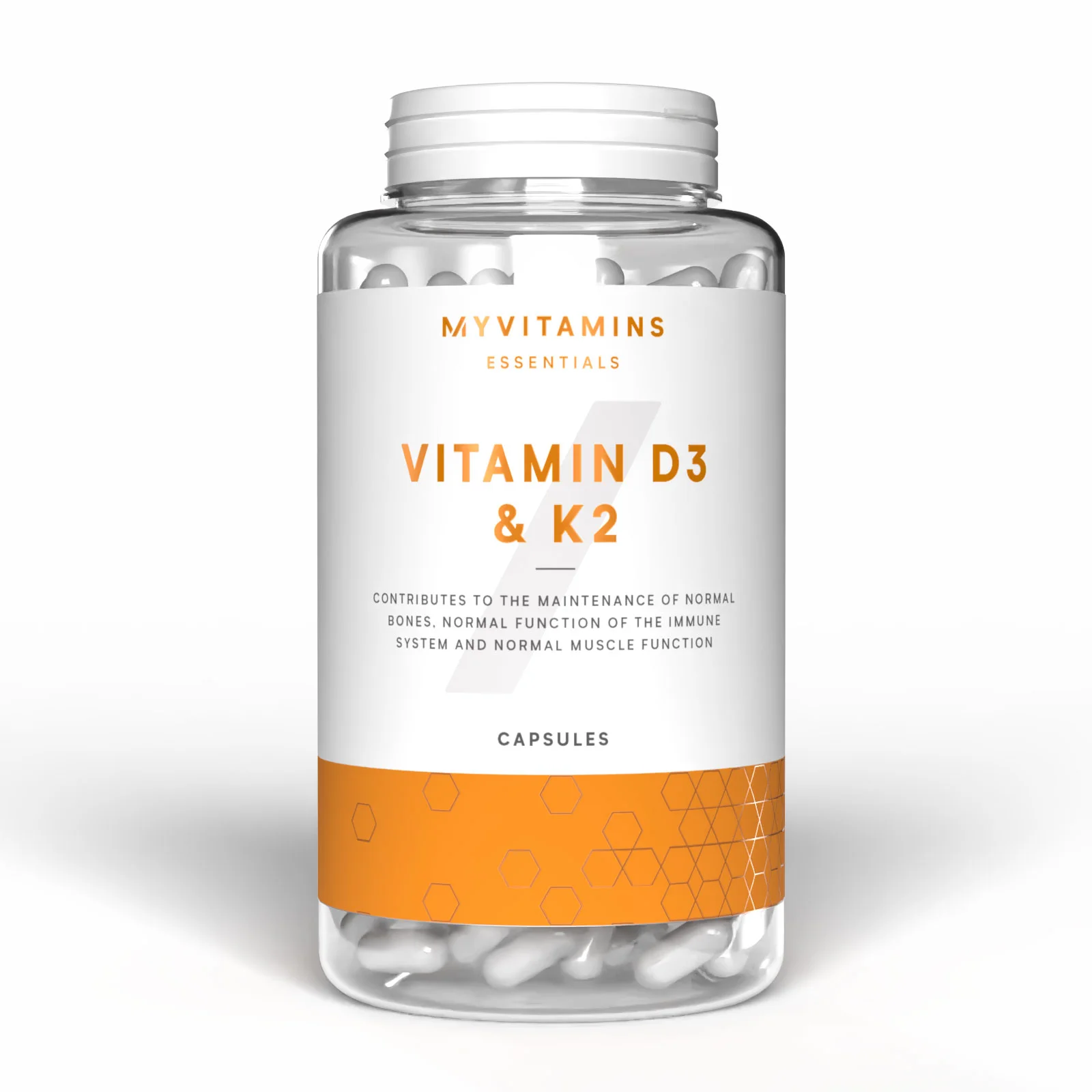 D3- ja K2-vitamiinikapselit - 90CAPSULES, 90annosta Image 1