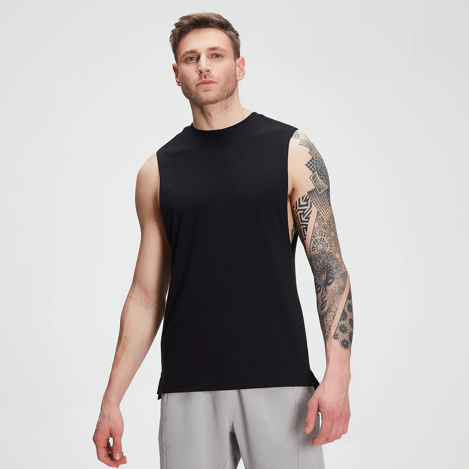 MP Miesten harjoitus drirelease® Drop Armhole Tank - Musta - XXS Image 1