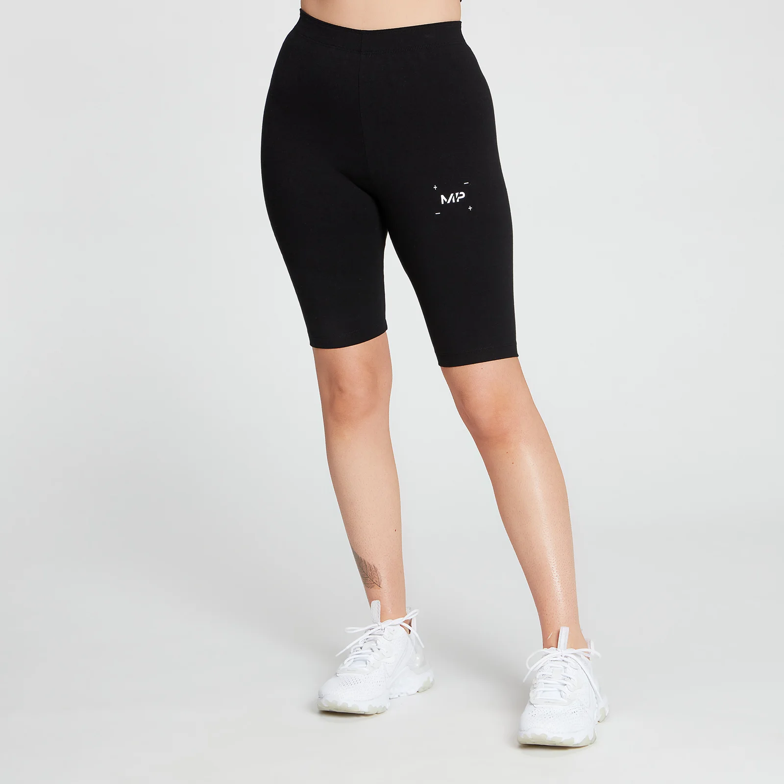 MP Women's Central Graphic Cycling Shorts - Black - XXS Image 1