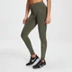 Naisten MP Branded Training Leggings -trikoohousut – Dark Olive