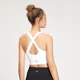 Naisten MP Shape Seamless Cross Strap Sports Bra − Valkoinen