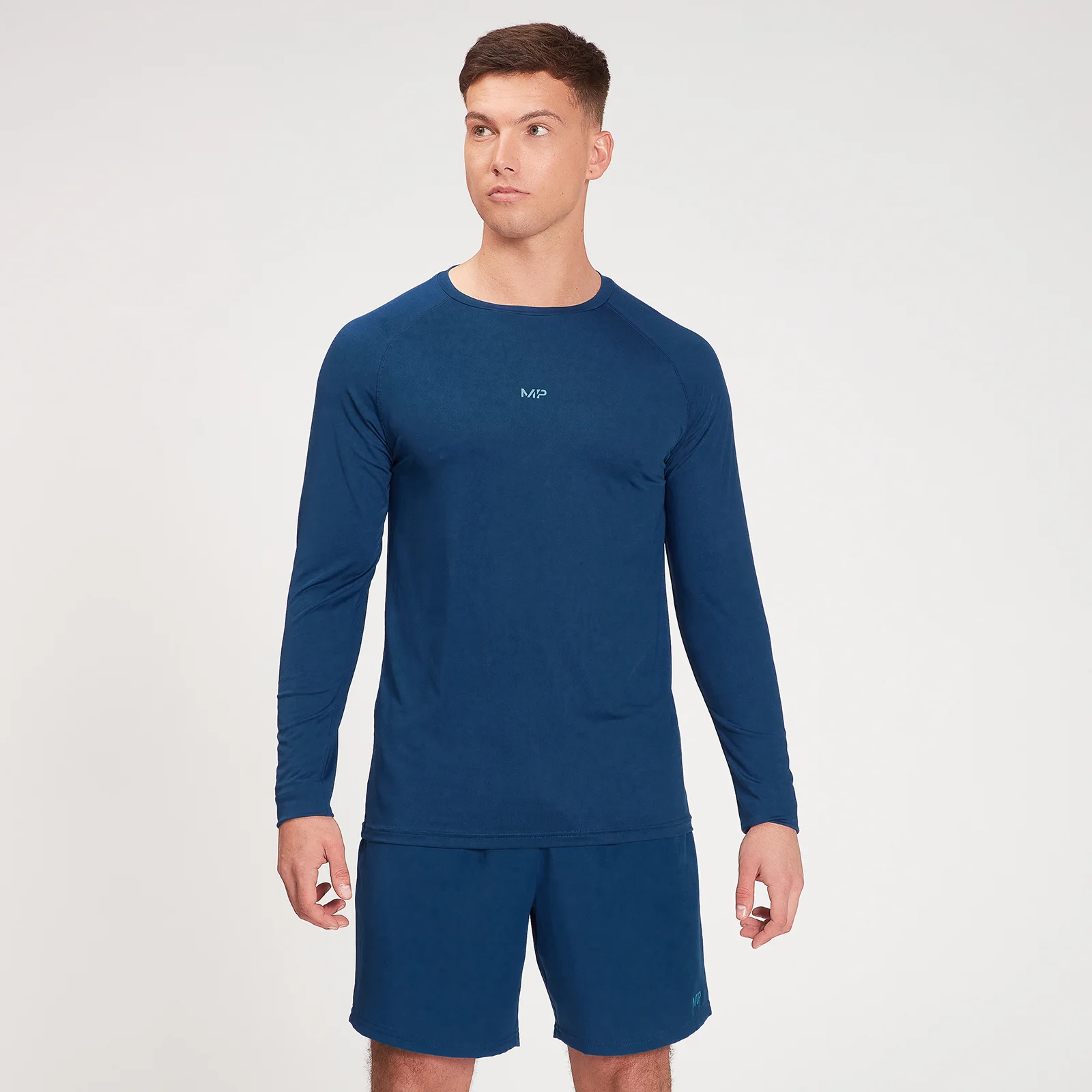 Miesten MP Fade Graphic Training Long Sleeve Top - Tummansininen - XXS Image 1