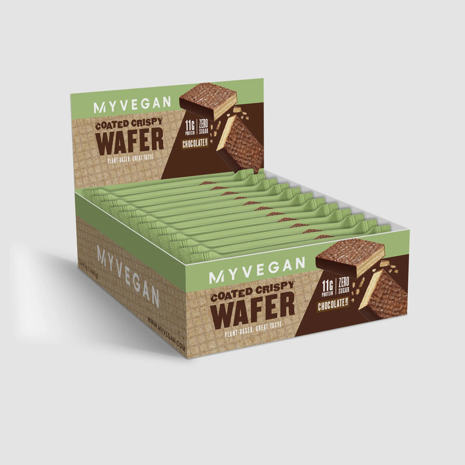 Vegan Coated Crispy Wafer -vohveli - Suklaa Image 1