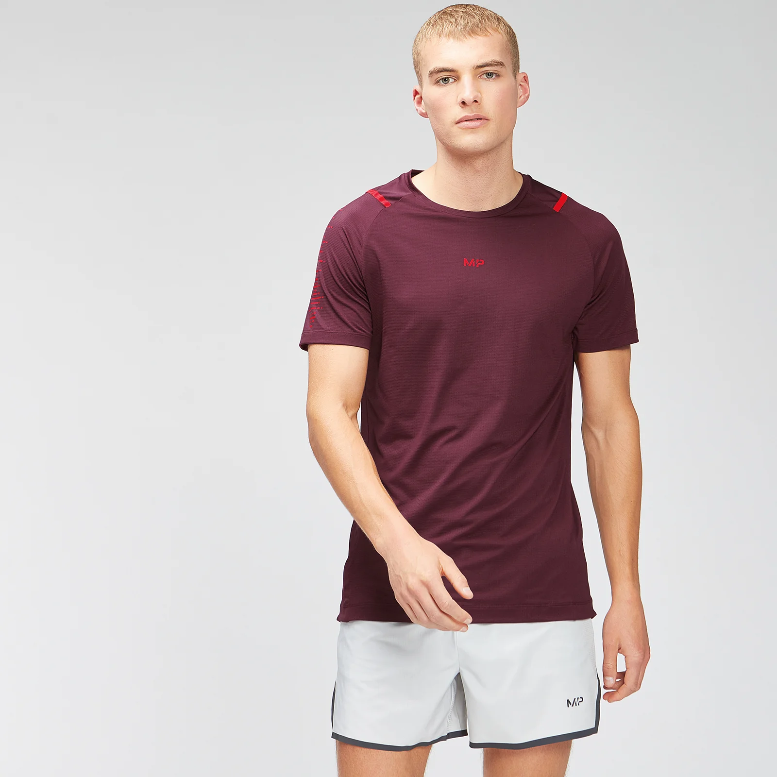 MP Miesten Velocity lyhythihainen t-paita - Merlot - XXS Image 1