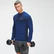 MP Men's Essential Seamless pitkähihainen toppi - Intense Blue Marl