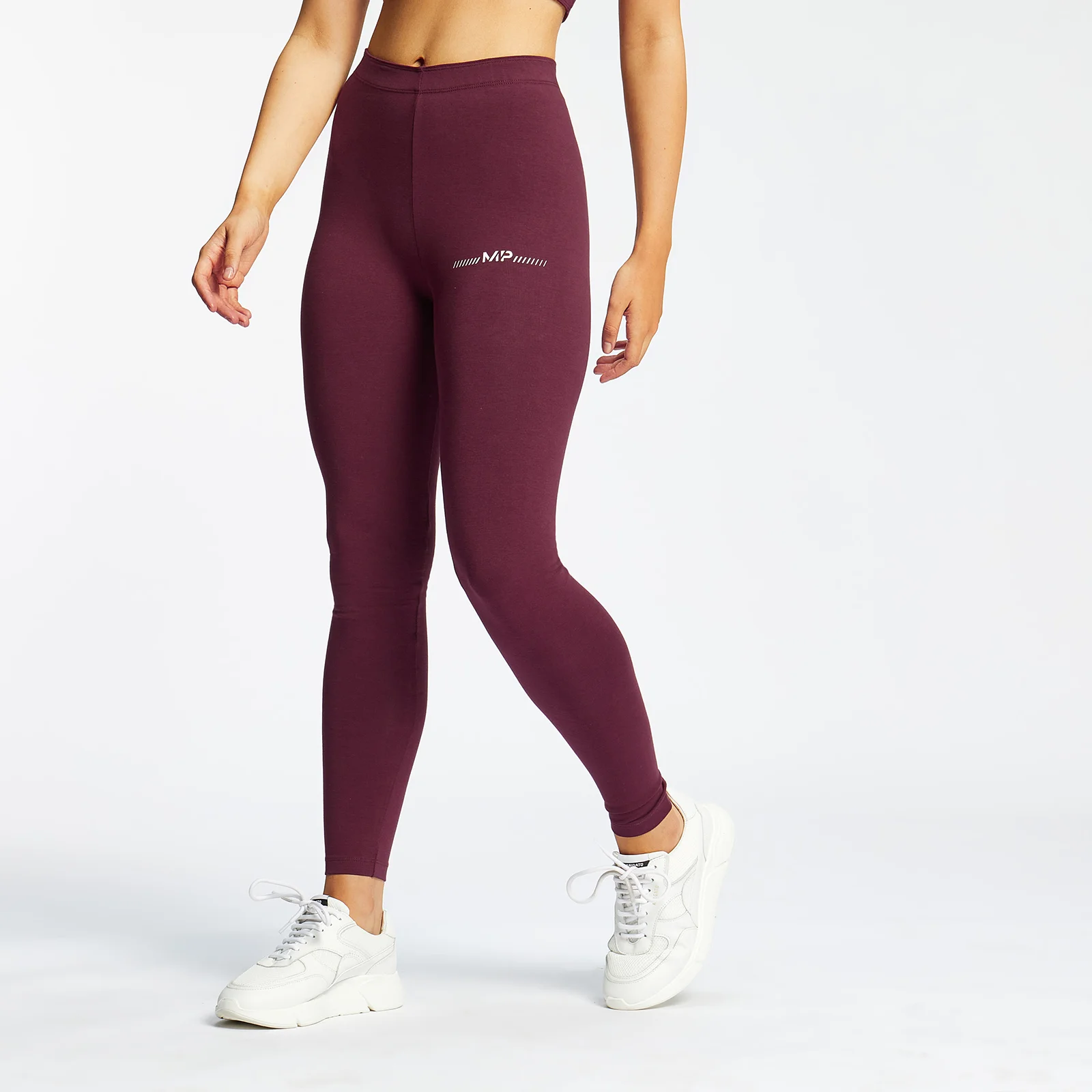 Naisten kuvioidut MP Mini Mark -leggingsit - Merlotviini - XXS Image 1